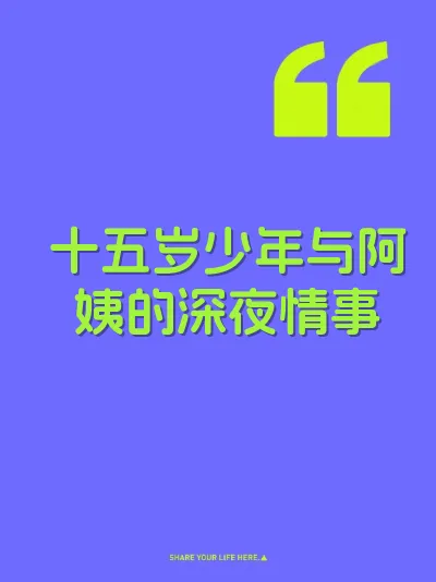 十五岁少年与阿姨的深夜情事 封面