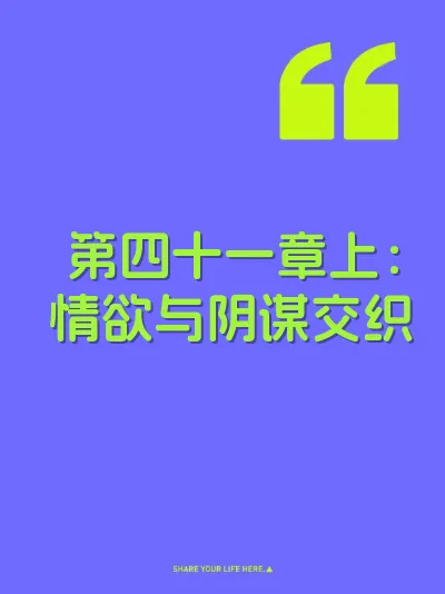 第四十一章上：情欲与阴谋交织