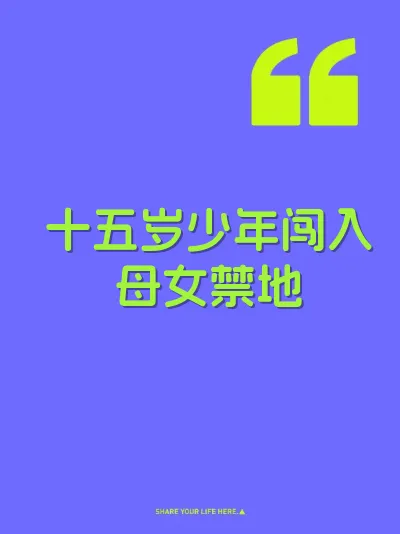 十五岁少年闯入母女禁地 封面
