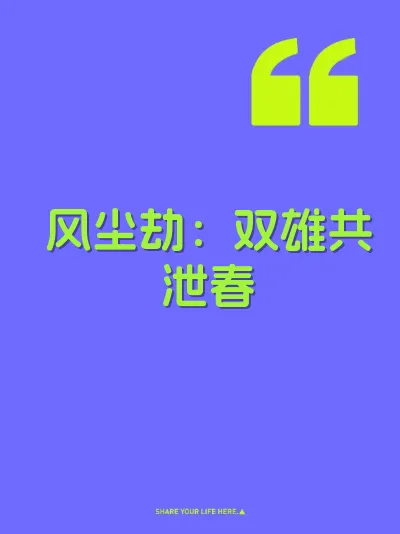 风尘劫：双雄共泄春 封面