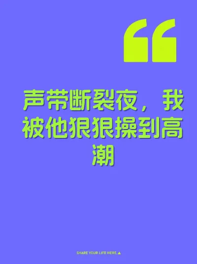 声带断裂夜，我被他狠狠操到高潮 封面