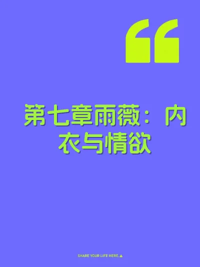 第七章雨薇：内衣与情欲 封面