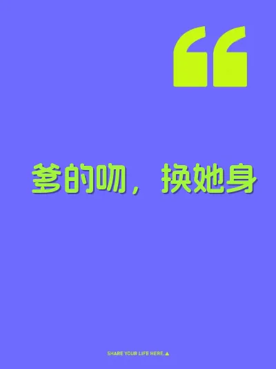 爹的吻，换她身 封面