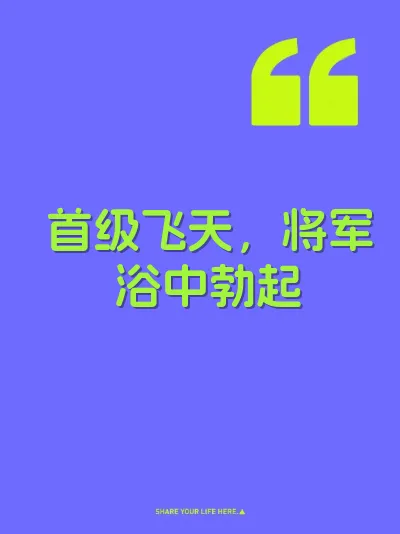 首级飞天，将军浴中勃起 封面