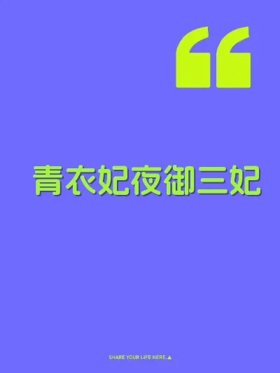 青衣妃夜御三妃 封面