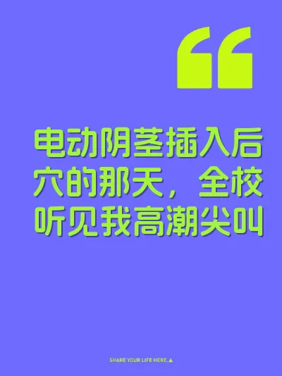 电动阴茎插入后穴的那天，全校听见我高潮尖叫 封面