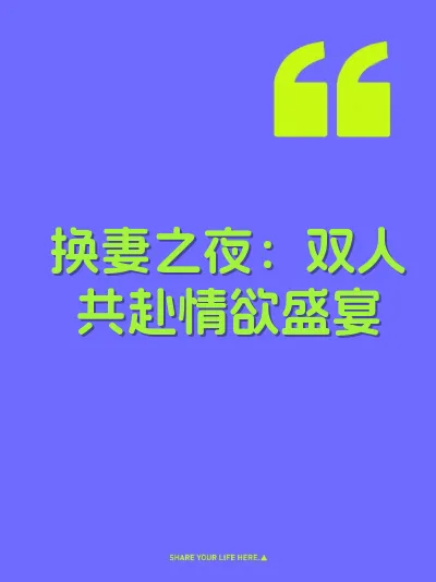换妻之夜：双人共赴情欲盛宴 封面