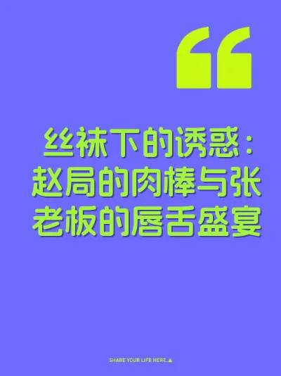 丝袜下的诱惑：赵局的肉棒与张老板的唇舌盛宴 封面