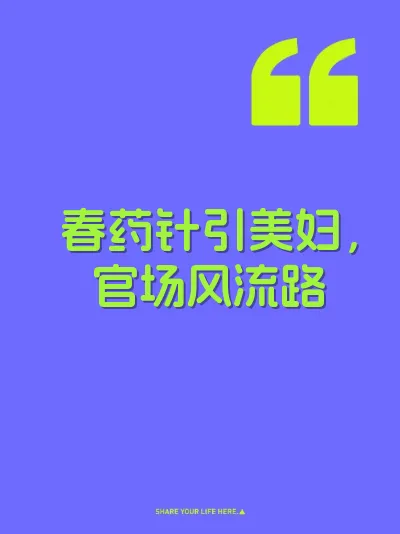 春药针引美妇，官场风流路 封面