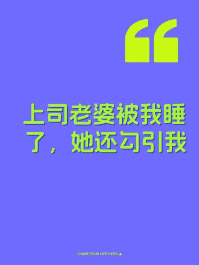 上司老婆被我睡了，她还勾引我 封面