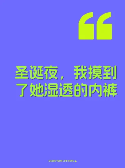 圣诞夜，我摸到了她湿透的内裤 封面
