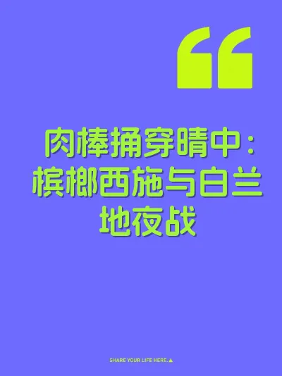 肉棒捅穿晴中：槟榔西施与白兰地夜战 封面