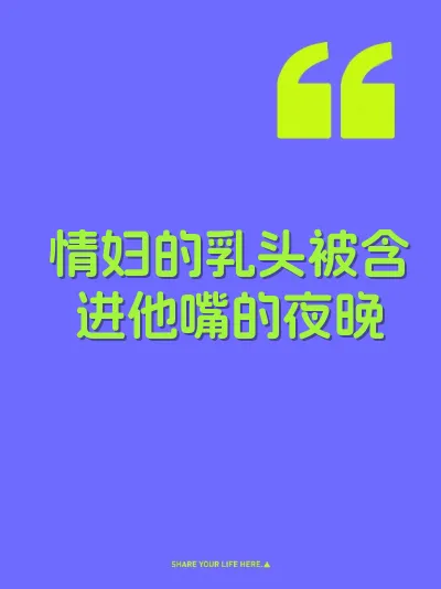 情妇的乳头被含进他嘴的夜晚 封面
