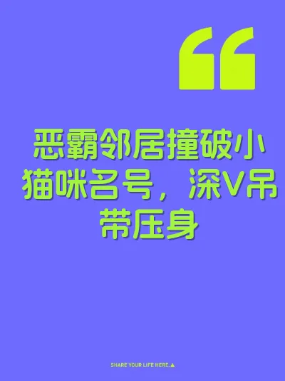 恶霸邻居撞破小猫咪名号，深V吊带压身 封面