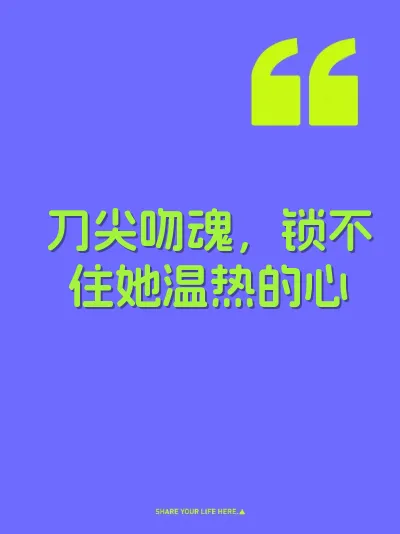刀尖吻魂，锁不住她温热的心 封面