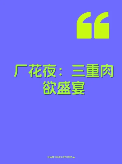厂花夜：三重肉欲盛宴 封面