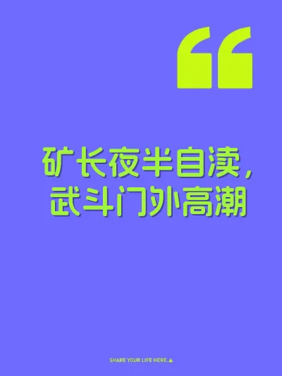 矿长夜半自渎，武斗门外高潮 封面