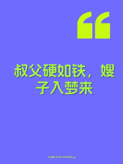 叔父硬如铁，嫂子入梦来 封面