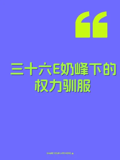 三十六E奶峰下的权力驯服 封面