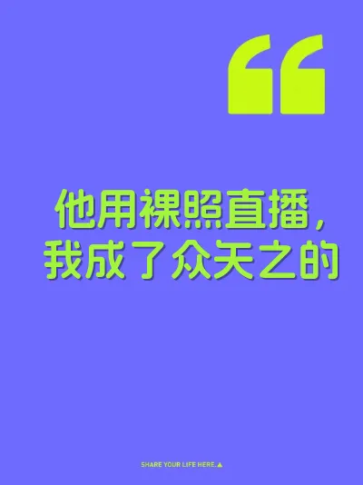 他用裸照直播，我成了众矢之的 封面