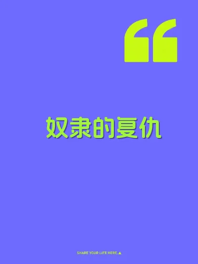 奴隶的复仇 封面