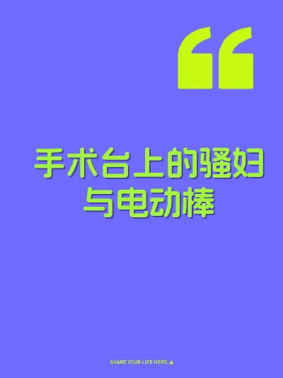 手术台上的骚妇与电动棒 封面