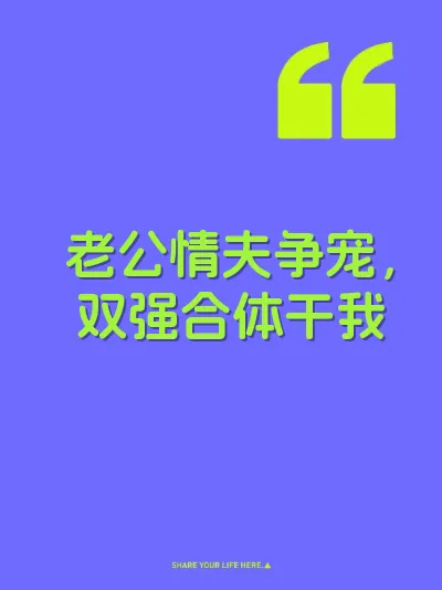 老公情夫争宠，双强合体干我 封面