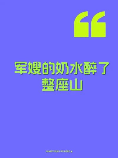 军嫂的奶水醉了整座山 封面