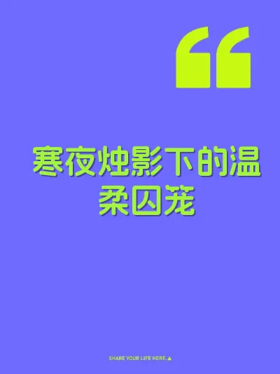 寒夜烛影下的温柔囚笼 封面