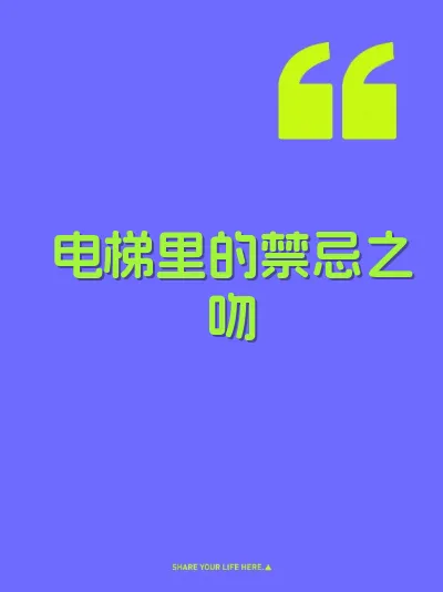 电梯里的禁忌之吻 封面