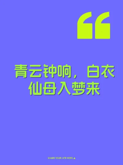 青云钟响，白衣仙母入梦来 封面