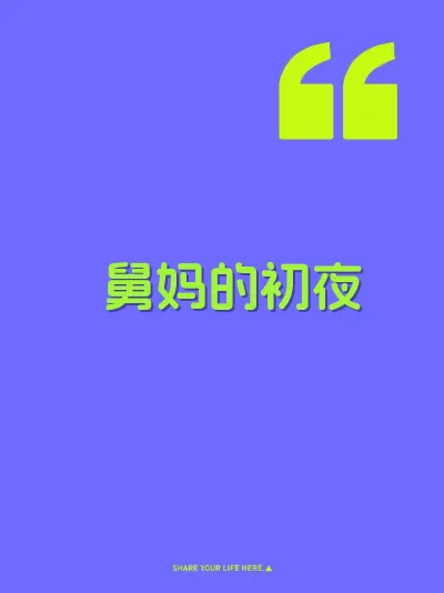 舅妈的初夜 封面